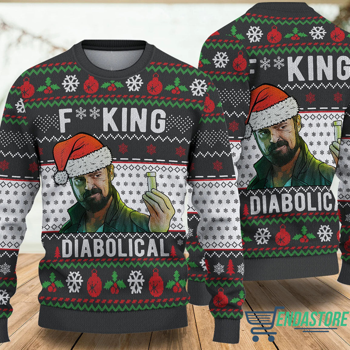 Patterns and big man with child play together 3D Christmas Sweater - Holiday Gift product image 3