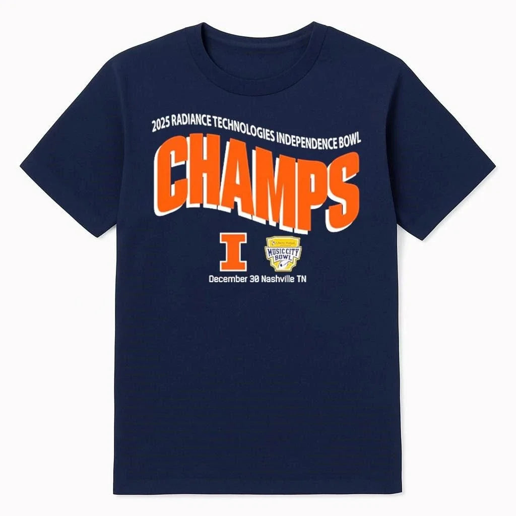 Illinois Fighting Illini Football 2025 Liberty Mutual - Adult & Kids T-Shirts, Sweatshirts & Hoodies apparel design preview 1