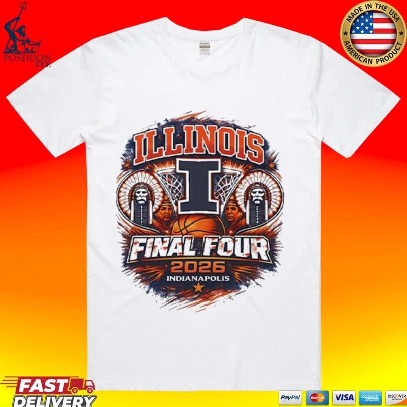 Illinois Final Four 2026 Indianapolis - Adult & Kids T-Shirts, Sweatshirts & Hoodies apparel design preview 1