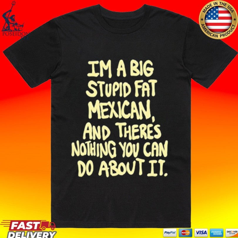 Im A Big Stupid Fat Mexican And There's Nothing You - Adult & Kids T-Shirts, Sweatshirts & Hoodies apparel design preview 1