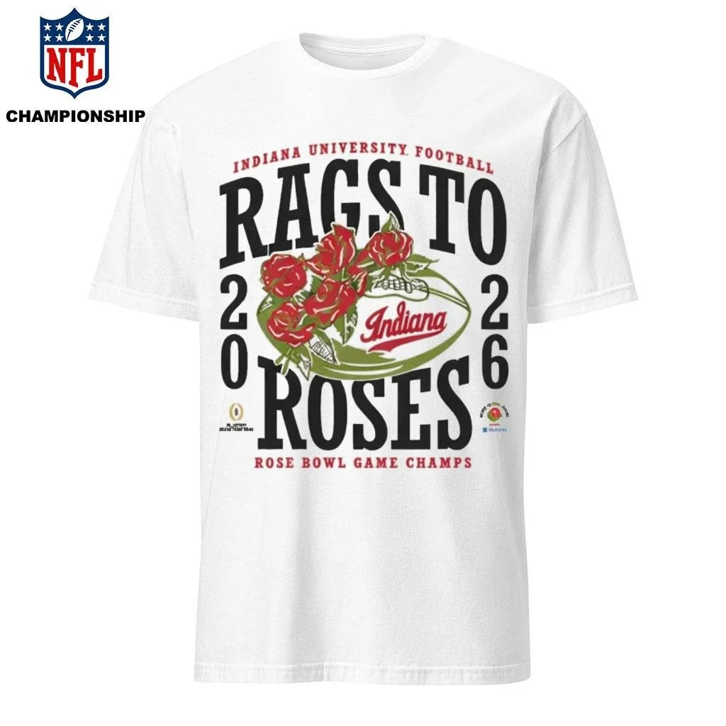 Indiana Rose Rags To 2026 Roses Champs - Adult & Kids T-Shirts, Sweatshirts & Hoodies apparel design preview 1
