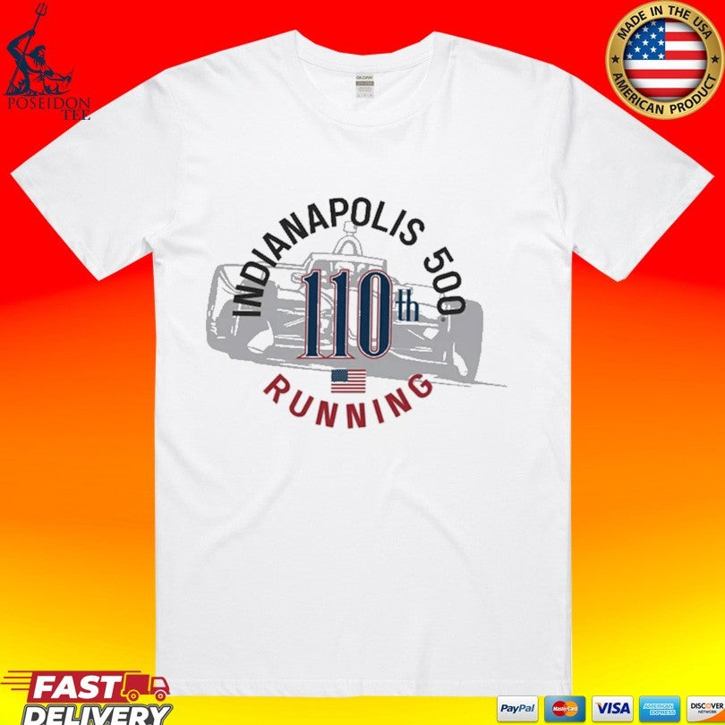 Indianapolis 500 110th Running - Adult & Kids T-Shirts, Sweatshirts & Hoodies apparel design preview 1