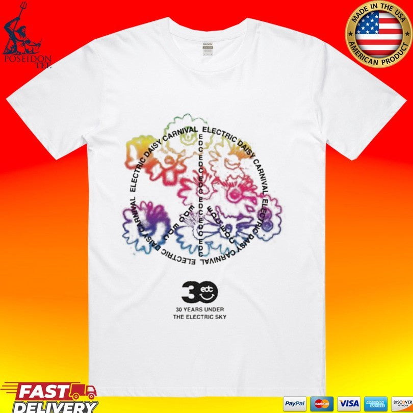 Insomniac Peace Edc 30th Year - Adult & Kids T-Shirts, Sweatshirts & Hoodies apparel design preview 1