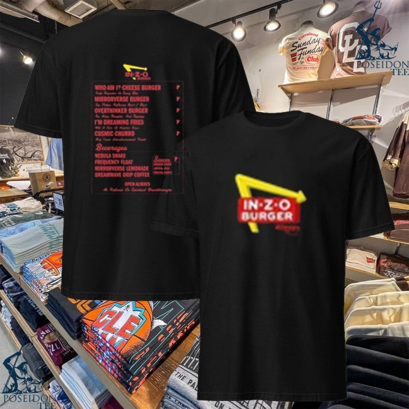 Inzo Merch Burger Menu - Adult & Kids T-Shirts, Sweatshirts & Hoodies apparel design preview 1