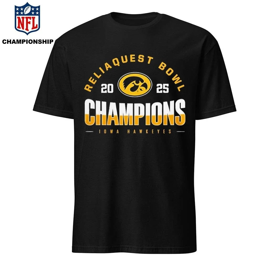 Iowa Hawkeyes Reliaquest Bowl Champions - Adult & Kids T-Shirts, Sweatshirts & Hoodies apparel design preview 1