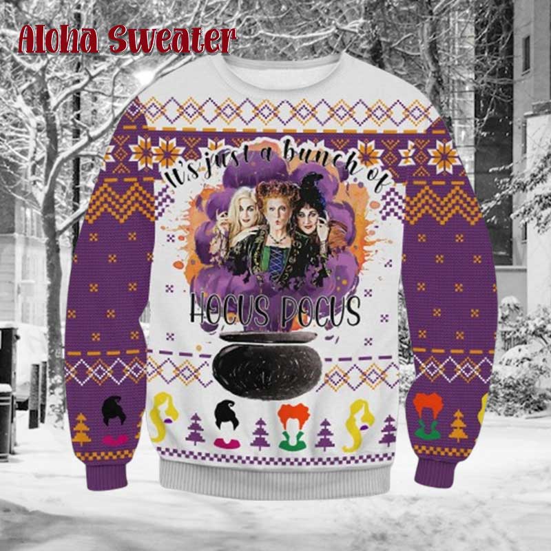 I Smell Children Hocus Pocus Ugly Christmas Sweater - Holiday Gift product image 2