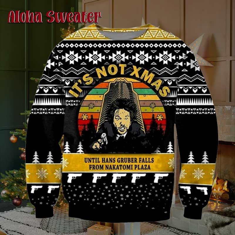 Nakatomi Plaza Red Party Ugly Christmas Sweater - Holiday Gift product image 5