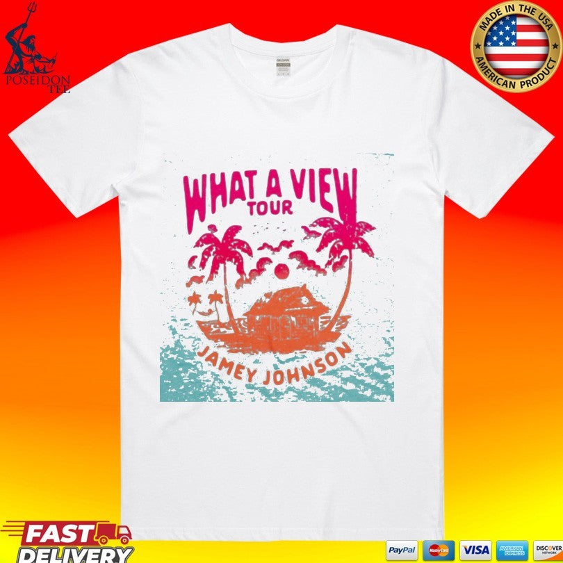 Jamey Johnson What A View Tour - Adult & Kids T-Shirts, Sweatshirts & Hoodies apparel design preview 1