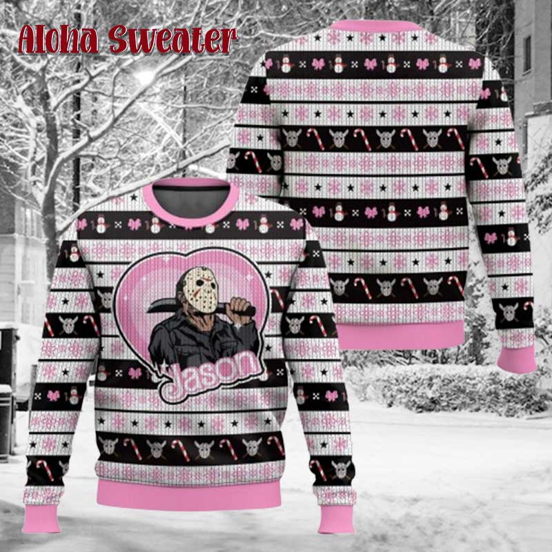 Jason Voorhees Friday The Ugly Christmas Sweater - Holiday Gift product image