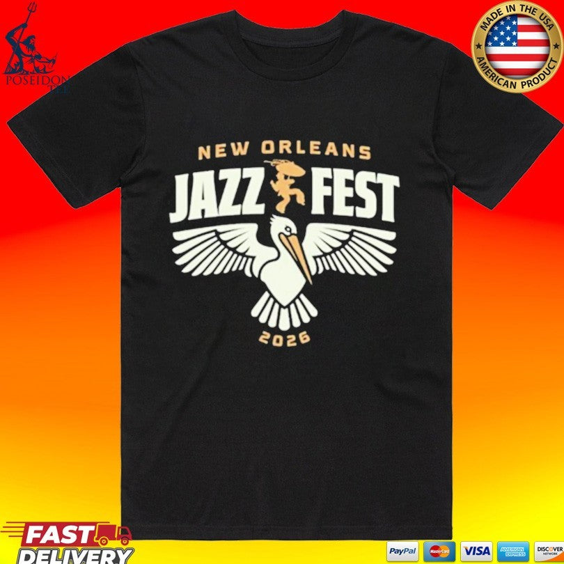 Jazz Fest Red Bayou Bird - Adult & Kids T-Shirts, Sweatshirts & Hoodies apparel design preview 1