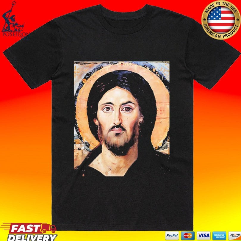 Jesus Christ Pantocrator Icon St. Catherine's - Adult & Kids T-Shirts, Sweatshirts & Hoodies apparel design preview 1