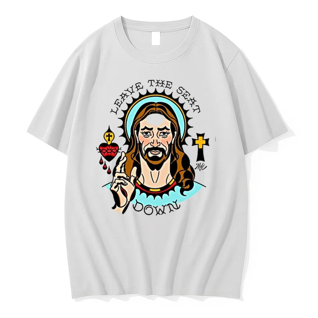Jesus Leave The Seat Down Graphic 0 Sweater - Adult & Kids T-Shirts, Sweatshirts & Hoodies apparel design preview 1