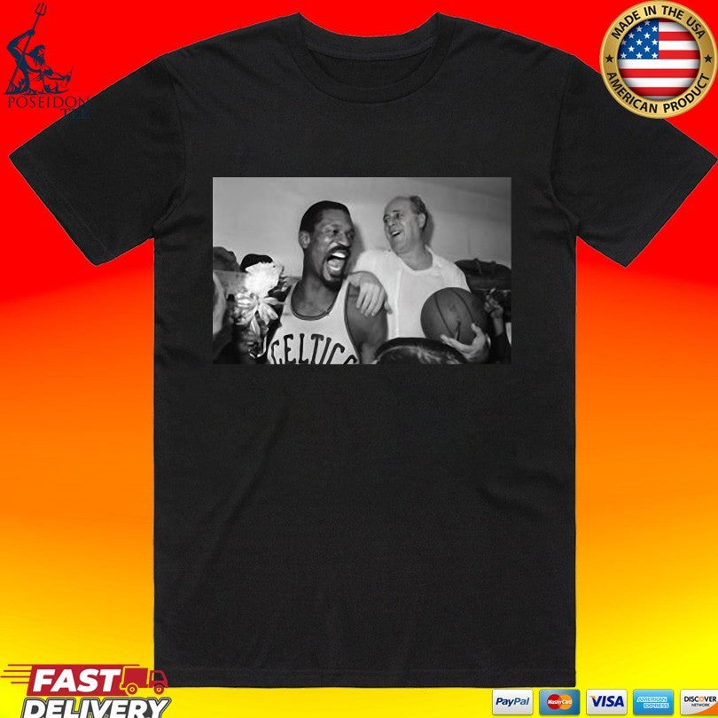Joe Mazzulla Bill Russell And Red Auerbach - Adult & Kids T-Shirts, Sweatshirts & Hoodies apparel design preview 1