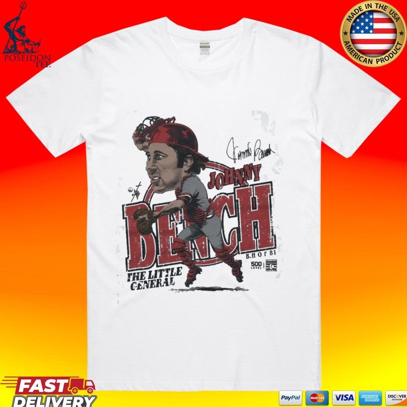 Johnny Bench Cincinnati Bruce Stark Collection - Adult & Kids T-Shirts, Sweatshirts & Hoodies apparel design preview 1