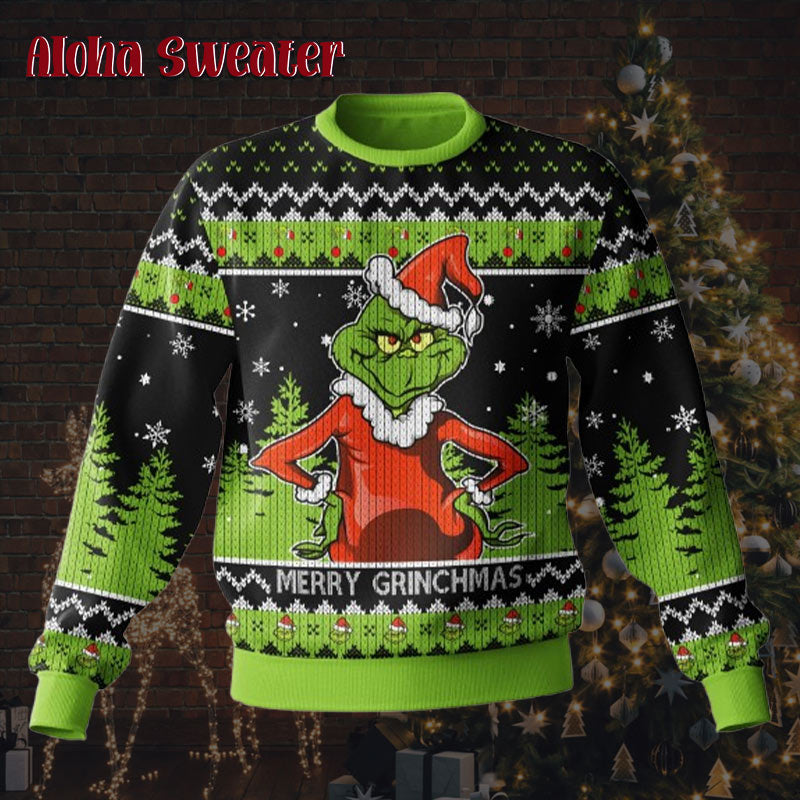 Hate Hate Hate Cute Christmas Grinch Ugly Christmas Ugly Christmas Sweater - Holiday Gift product image 2