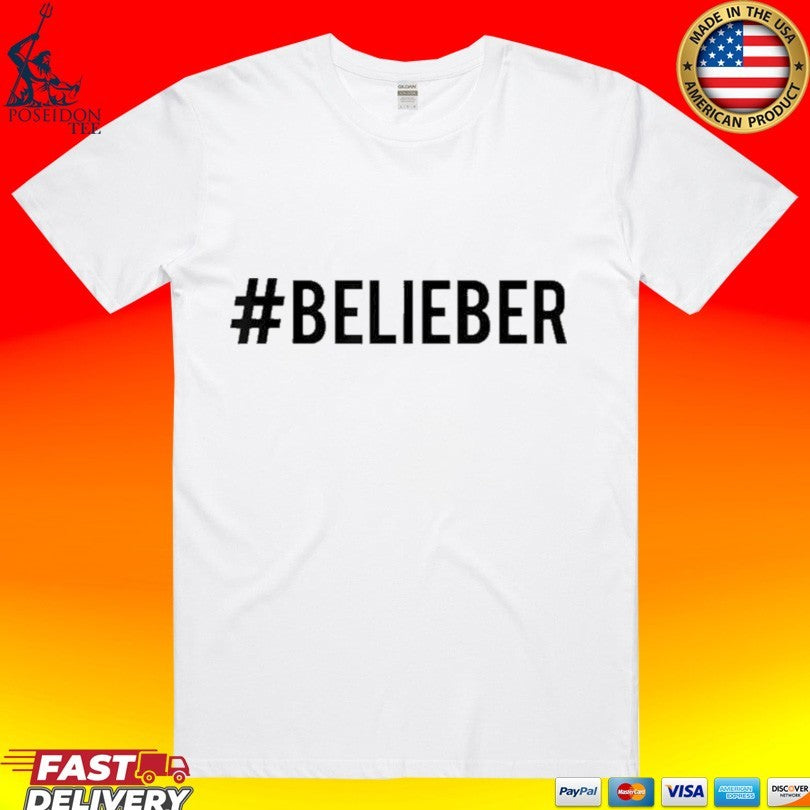 Justin Bieber Belieber Hashtag - Adult & Kids T-Shirts, Sweatshirts & Hoodies apparel design preview 1