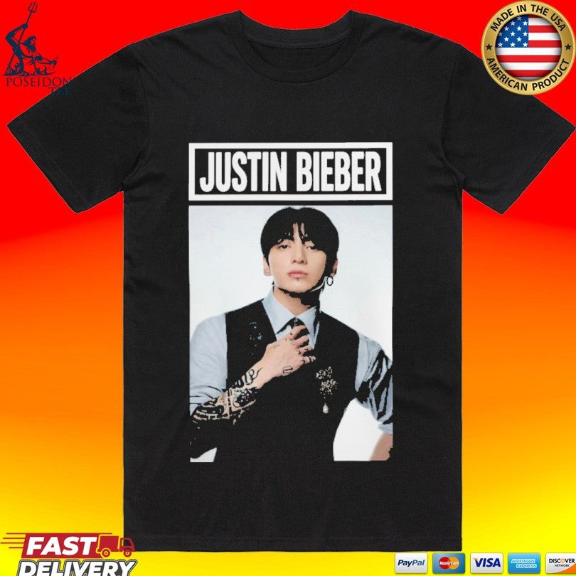 Justin Bieber Jungkook Suit Poster - Adult & Kids T-Shirts, Sweatshirts & Hoodies apparel design preview 1