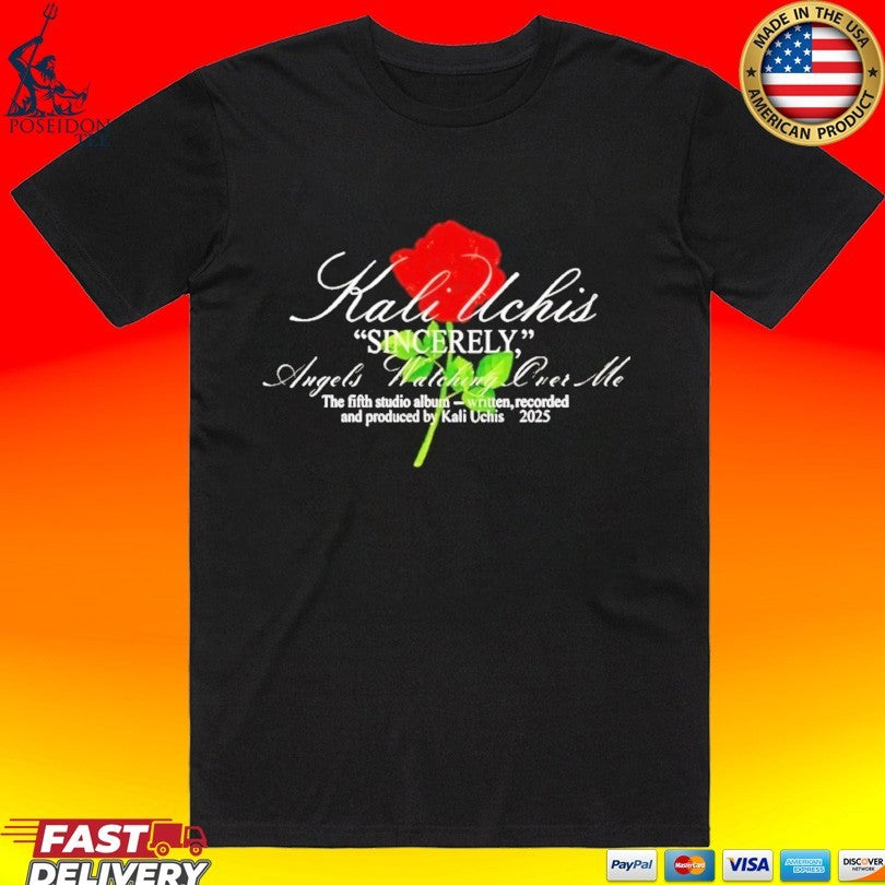 Kali Uchis Sincerely Angels Watching Over Me Rose - Adult & Kids T-Shirts, Sweatshirts & Hoodies apparel design preview 1