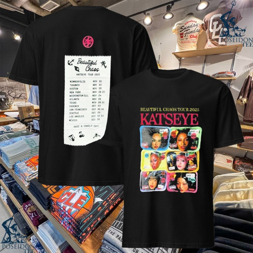 Katseye Beautiful Chaos Routing Tour 2025 - Adult & Kids T-Shirts, Sweatshirts & Hoodies apparel design preview 1
