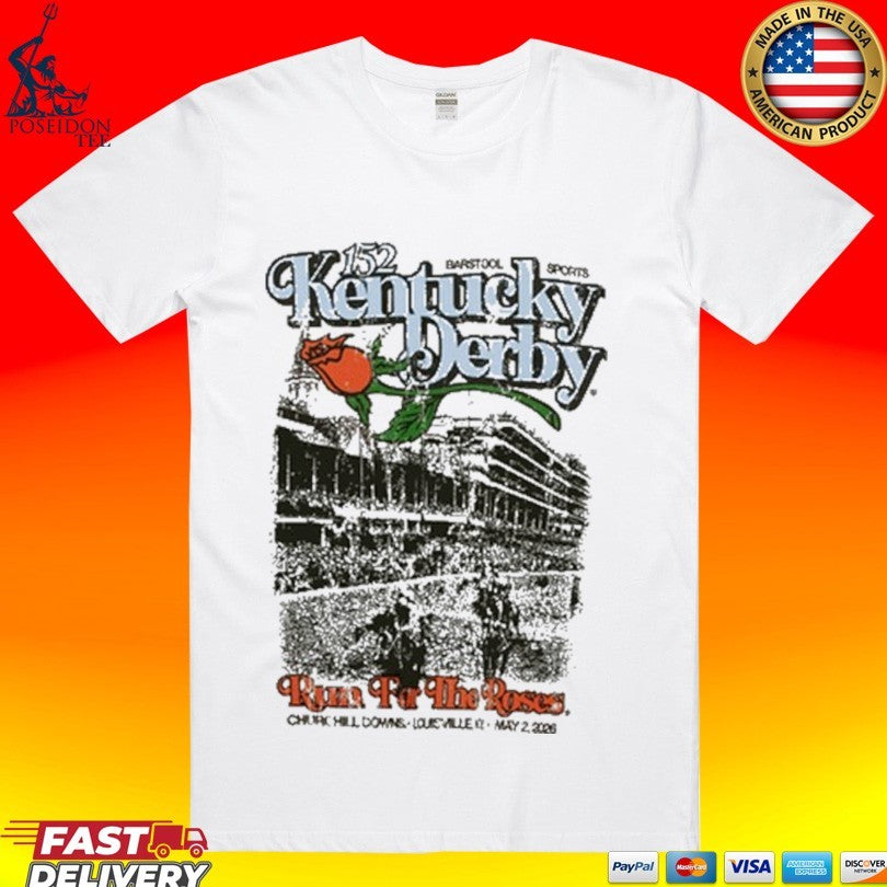 Kentucky 152 Derby 2026 Run For The Roses - Adult & Kids T-Shirts, Sweatshirts & Hoodies apparel design preview 1
