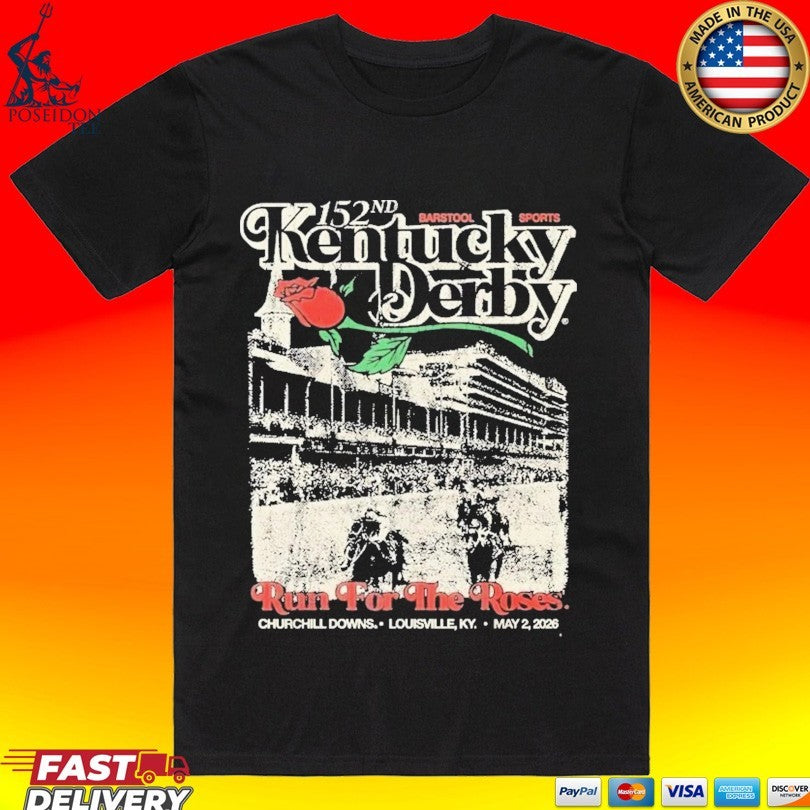 Kentucky Derby X Barstool Sports Run For The Roses - Adult & Kids T-Shirts, Sweatshirts & Hoodies apparel design preview 1