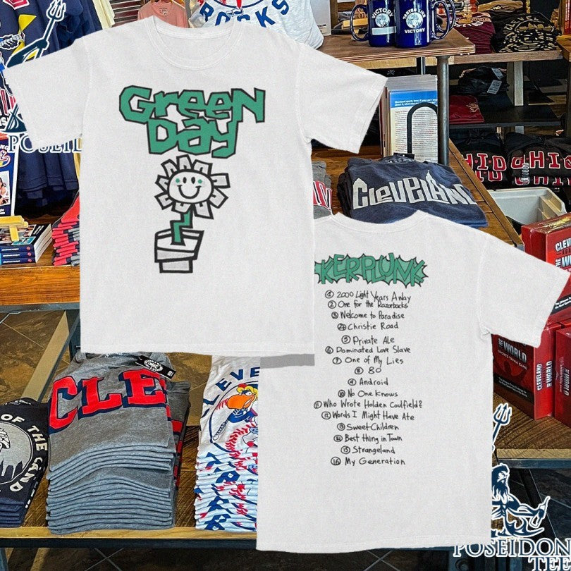 Kerplunk Flower Tracklist - Adult & Kids T-Shirts, Sweatshirts & Hoodies apparel design preview 1