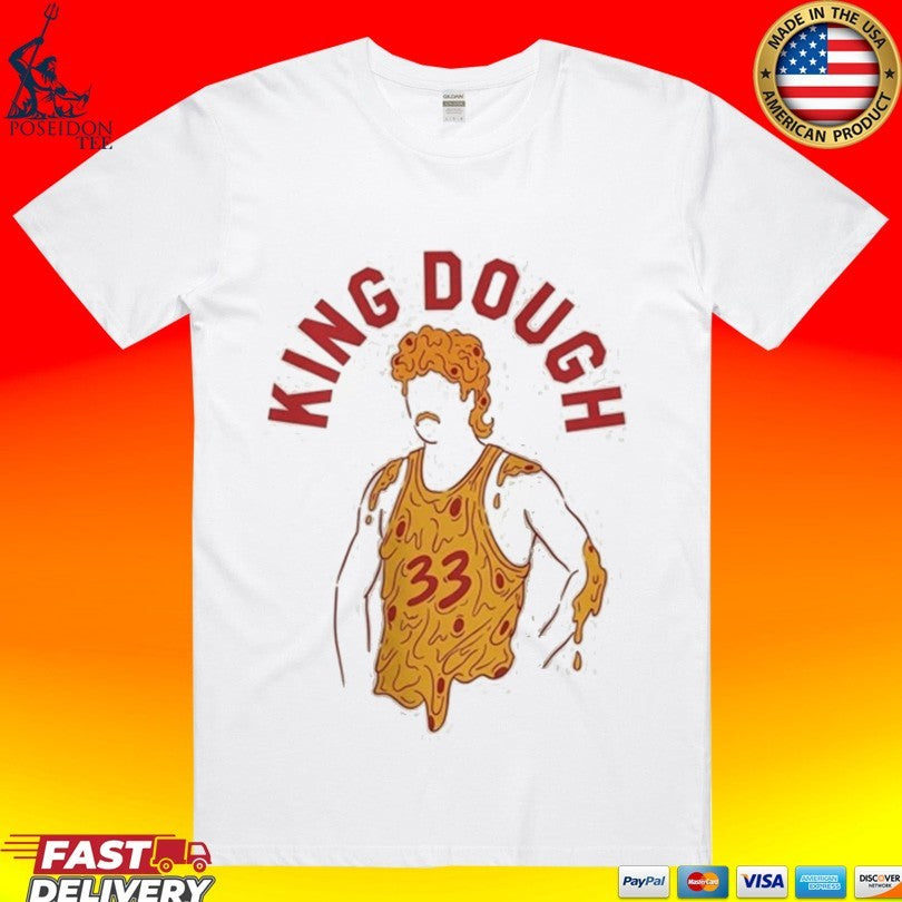 King Dough Larry Bird Pizza 33 Basketball - Adult & Kids T-Shirts, Sweatshirts & Hoodies apparel design preview 1