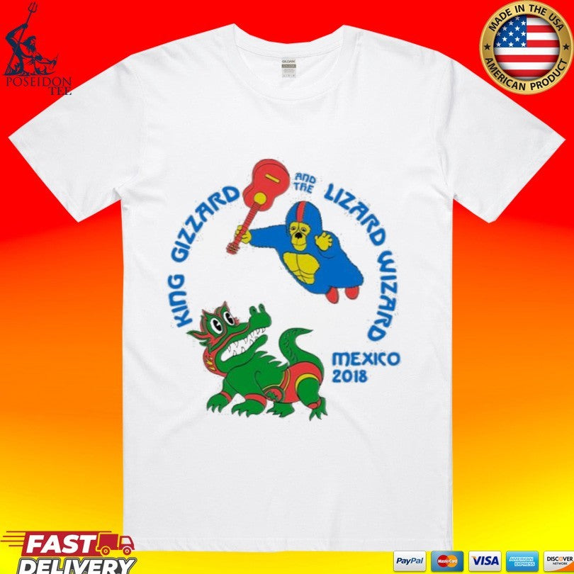 King Gizzard And The Lizard Wizard Mexico Guitar - Adult & Kids T-Shirts, Sweatshirts & Hoodies apparel design preview 1