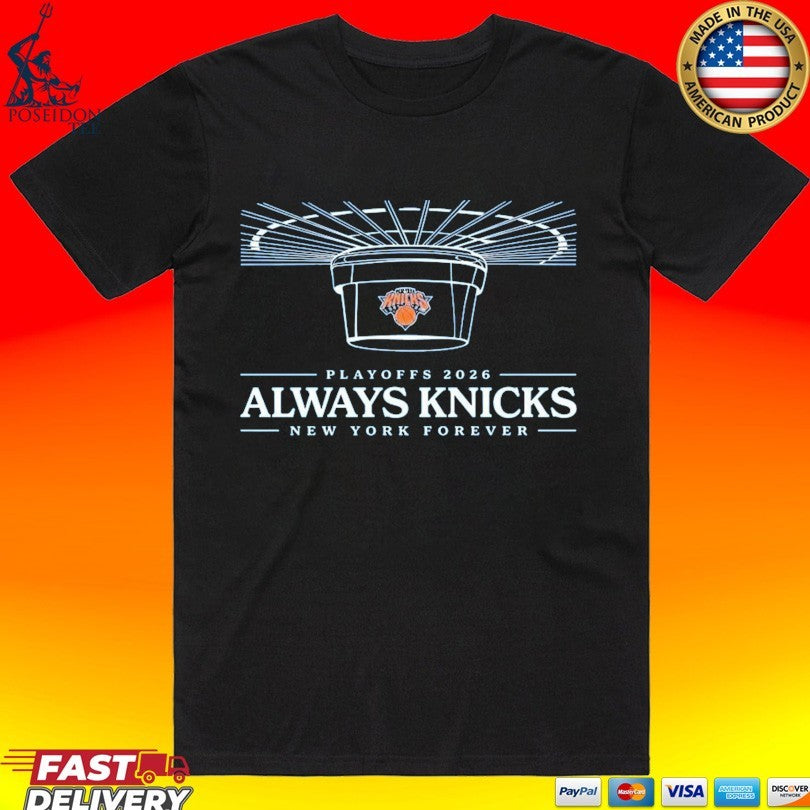 Knicks 2026 Playoffs Always New York Forever - Adult & Kids T-Shirts, Sweatshirts & Hoodies apparel design preview 1