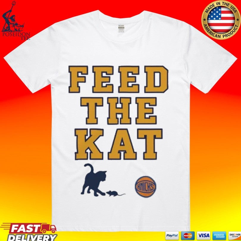 Knicks Feed The Kat - Adult & Kids T-Shirts, Sweatshirts & Hoodies apparel design preview 1