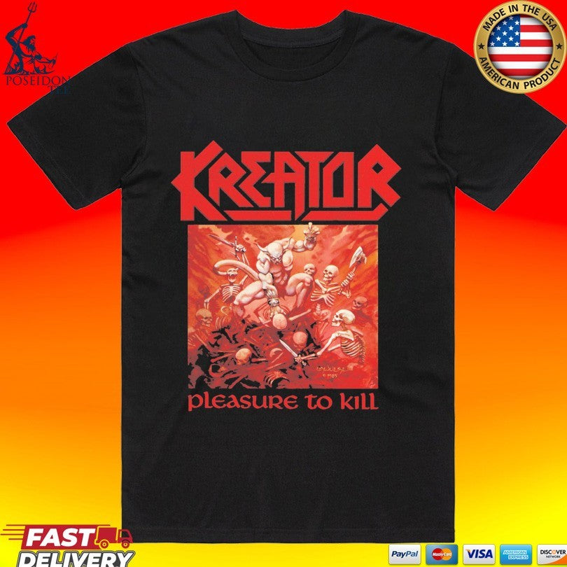 Kreator Pleasure To Kill - Adult & Kids T-Shirts, Sweatshirts & Hoodies apparel design preview 1