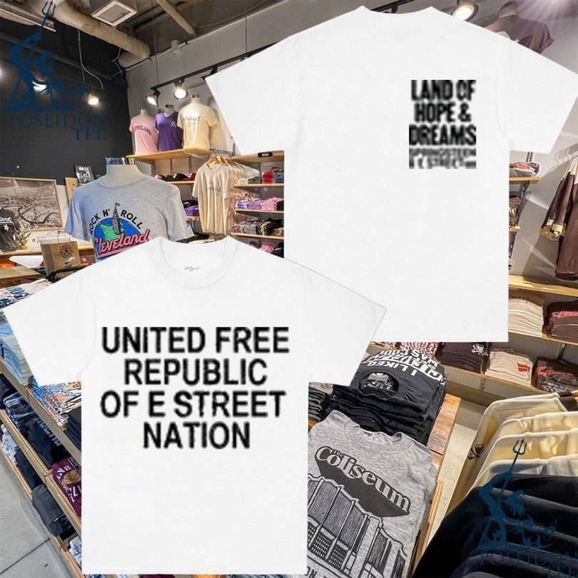 Land Of Hope Dreams American Tour United Free - Adult & Kids T-Shirts, Sweatshirts & Hoodies apparel design preview 1