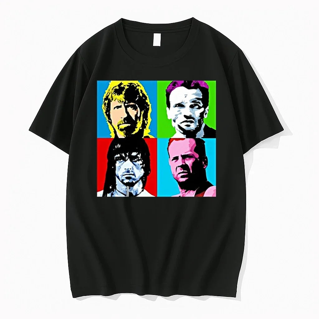 Latest Action Heroes 1980s Portrait Classic 0 Sweater - Adult & Kids T-Shirts, Sweatshirts & Hoodies apparel design preview 1