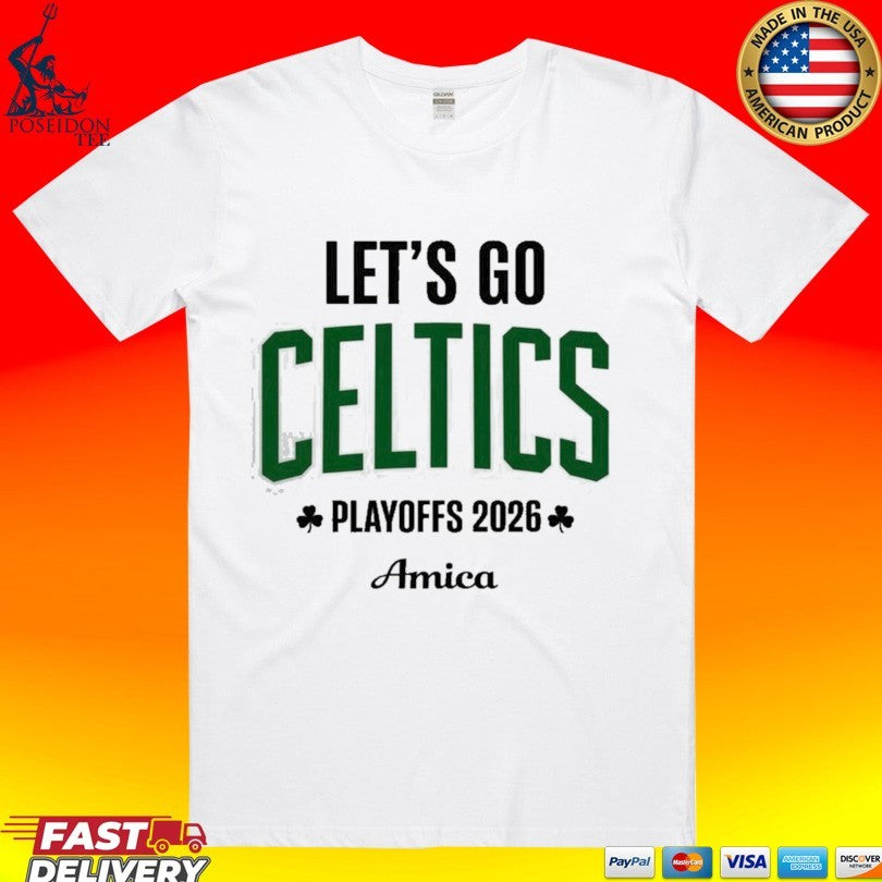 Let's Go Celtics Basketball Playoffs 2026 - Adult & Kids T-Shirts, Sweatshirts & Hoodies apparel design preview 1