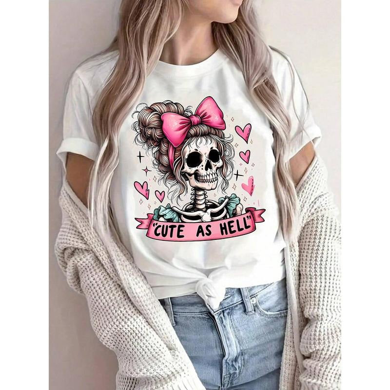 Letter Pattern Round Neck Short Sleeve Trend Printing - Adult & Kids T-Shirts, Sweatshirts & Hoodies apparel design preview 1