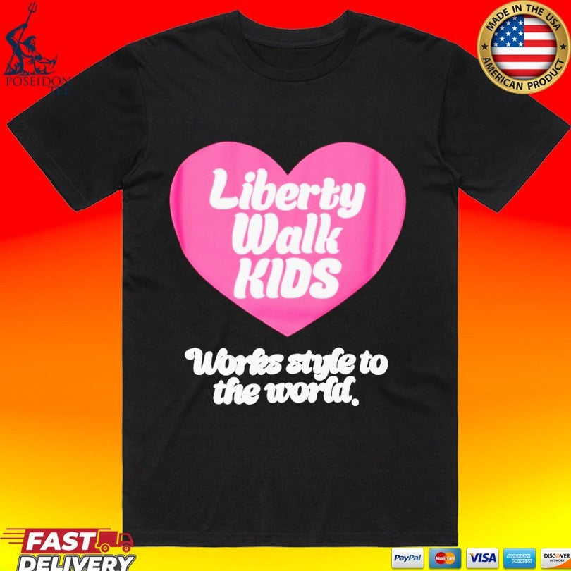 Liberty Walk Kids Lib Works Style To The World Soon - Adult & Kids T-Shirts, Sweatshirts & Hoodies apparel design preview 1