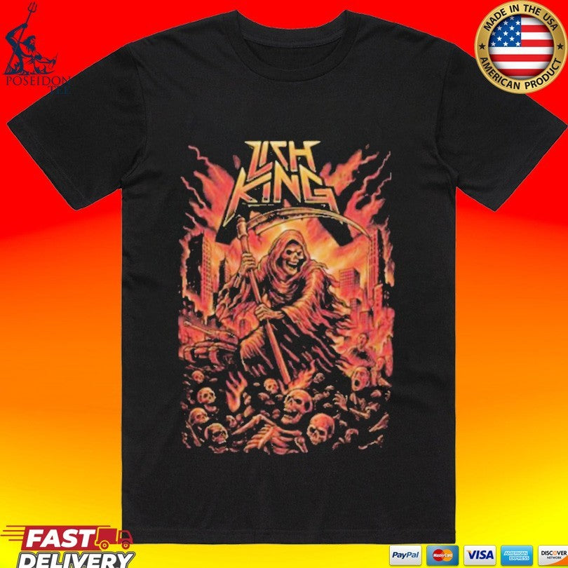 Lichking Metal Act Of War - Adult & Kids T-Shirts, Sweatshirts & Hoodies apparel design preview 1