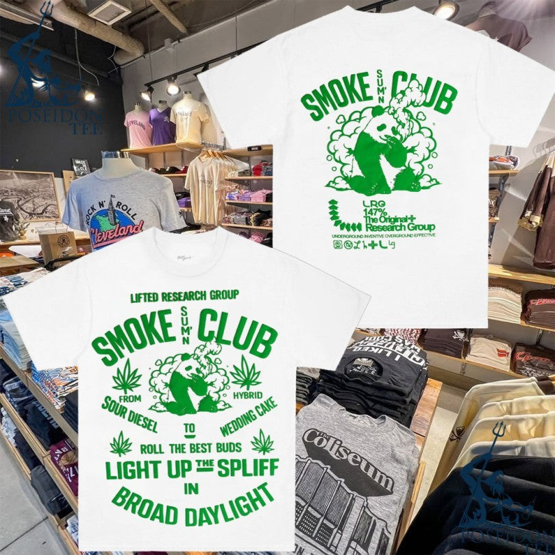 Lifted Research Group Panda Smoke Club Light Up The - Adult & Kids T-Shirts, Sweatshirts & Hoodies apparel design preview 1