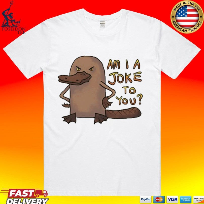 Lonely Kids Club Platypus Am I A Joke To You - Adult & Kids T-Shirts, Sweatshirts & Hoodies apparel design preview 1