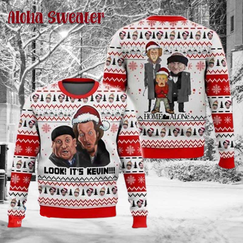 Look Kevin Home Alone Ugly Christmas Sweater - Holiday Gift product image 3