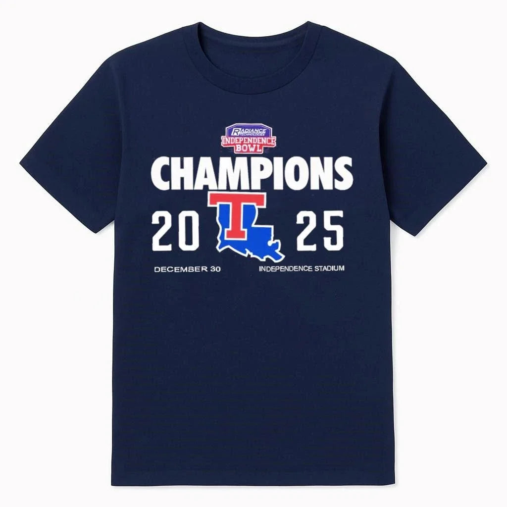 Louisiana Tech Bulldogs Football 2025 Champions - Adult & Kids T-Shirts, Sweatshirts & Hoodies apparel design preview 1