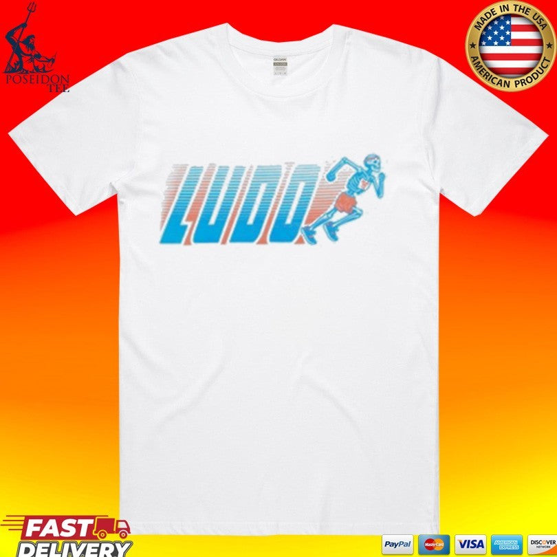 Ludo Running Skeleton - Adult & Kids T-Shirts, Sweatshirts & Hoodies apparel design preview 1