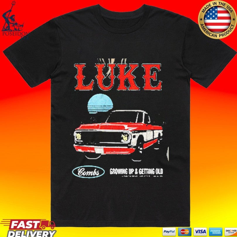 Luke Combs Growing Up Getting Out 2026 - Adult & Kids T-Shirts, Sweatshirts & Hoodies apparel design preview 1