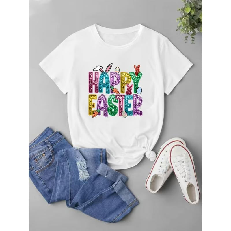 Plus Size Easter Casual Round Neck Geometric Pattern - Adult & Kids T-Shirts, Sweatshirts & Hoodies apparel design preview 1