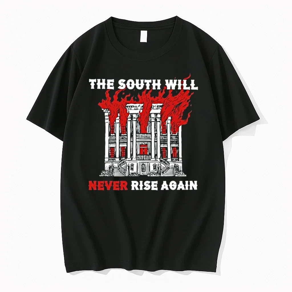 Mansion Fire The South Will Never Rise Again 0 - Adult & Kids T-Shirts, Sweatshirts & Hoodies apparel design preview 1