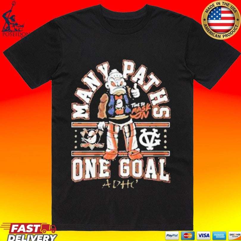 Many Paths Time To Mask One Goal ADHC - Adult & Kids T-Shirts, Sweatshirts & Hoodies apparel design preview 1