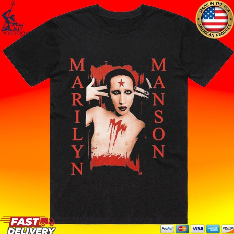 Marilyn Manson 2026 - Adult & Kids T-Shirts, Sweatshirts & Hoodies apparel design preview 1