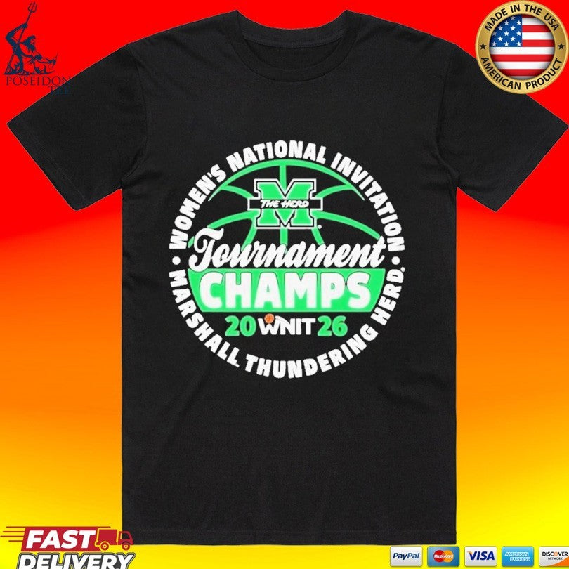 Marshall Thundering Herd 2026 Women's National - Adult & Kids T-Shirts, Sweatshirts & Hoodies apparel design preview 1