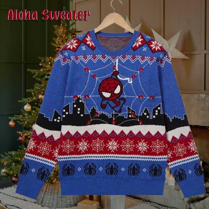 Christmas Wrest Spider Man Ugly Christmas Sweater - Holiday Gift product image 5