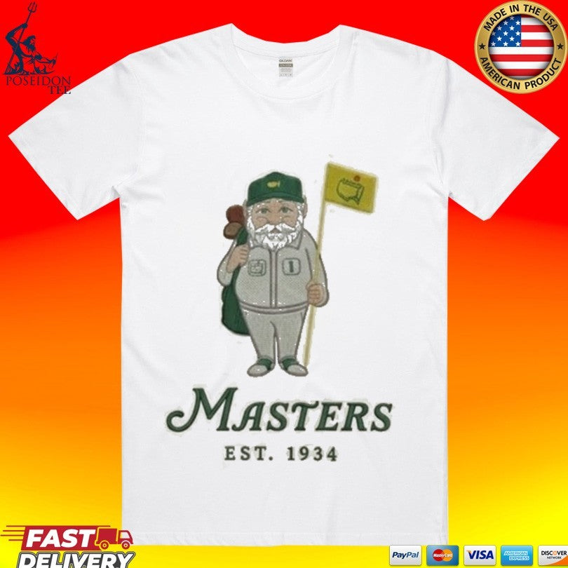 Masters Golf Gnome Est 1934 - Adult & Kids T-Shirts, Sweatshirts & Hoodies apparel design preview 1